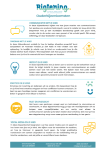 Ouderbijeenkomsten bij Rigtering